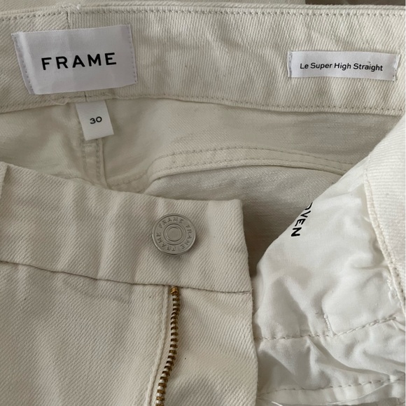 New Frame Le Super High Rise straight jean in au natural size 30 - Picture 13 of 14